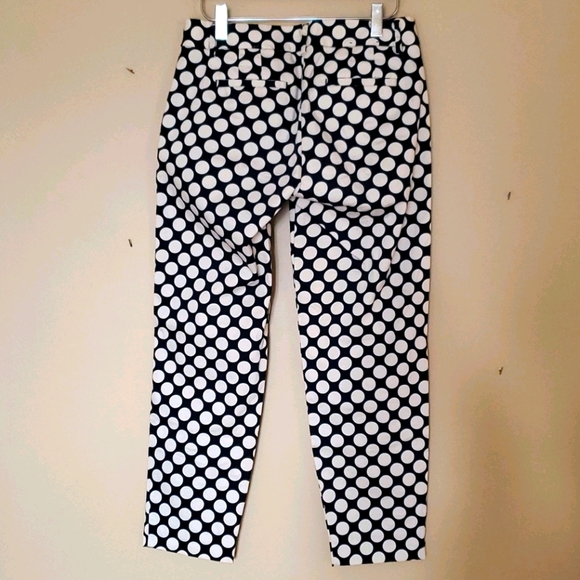 J. Crew Stretch CityFit polka dot pants - Picture 4 of 6